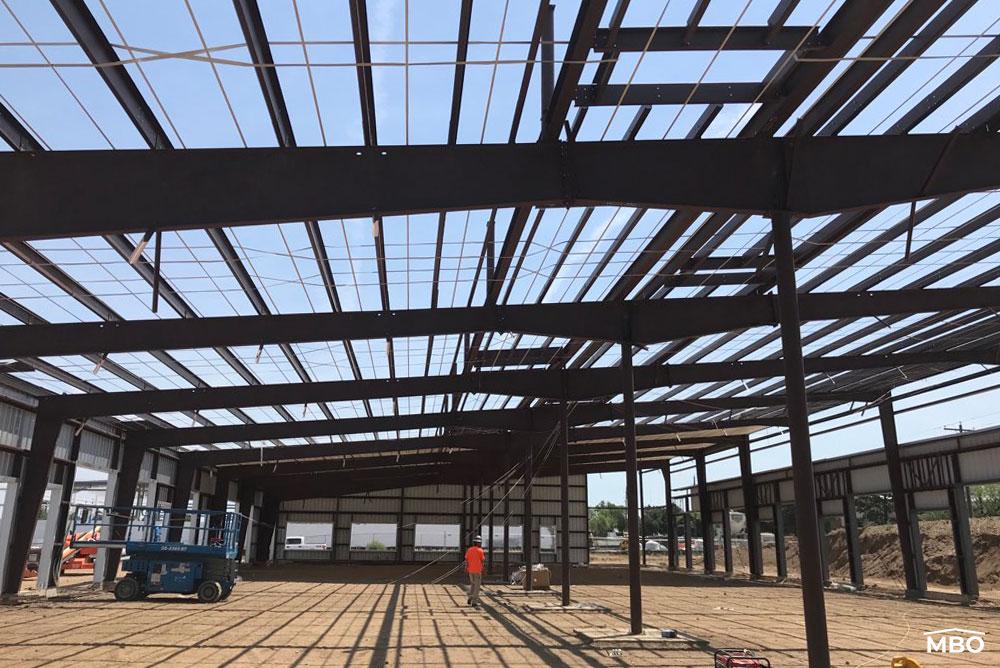 Frame of Warehouse Building Warehouse Building Framing