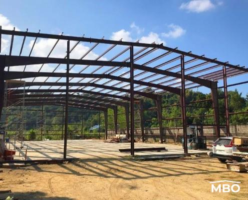 Gymnasium Building Framing