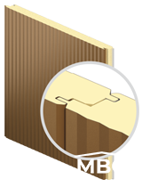Striated Insulation Panel Striated Insulated Panel