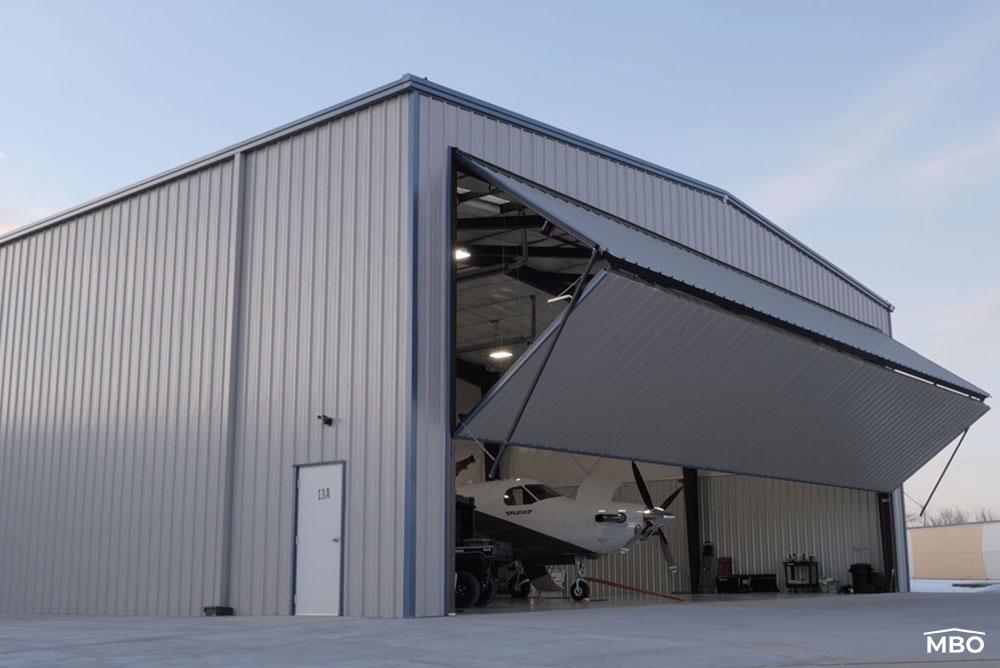 Metal Aircraft Hangar Building in Longmont, Colorado