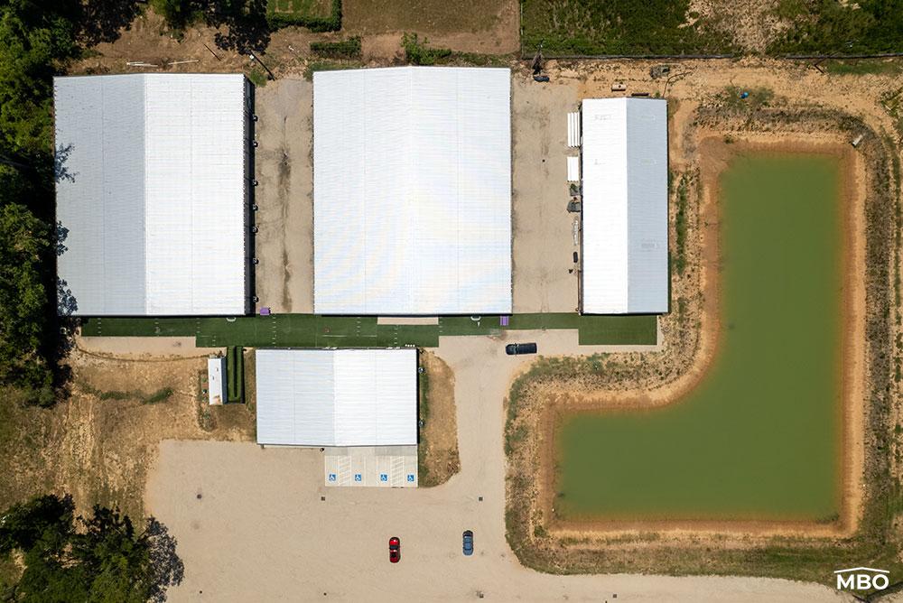 Ariel View of Metal Buildings Building Ariel View