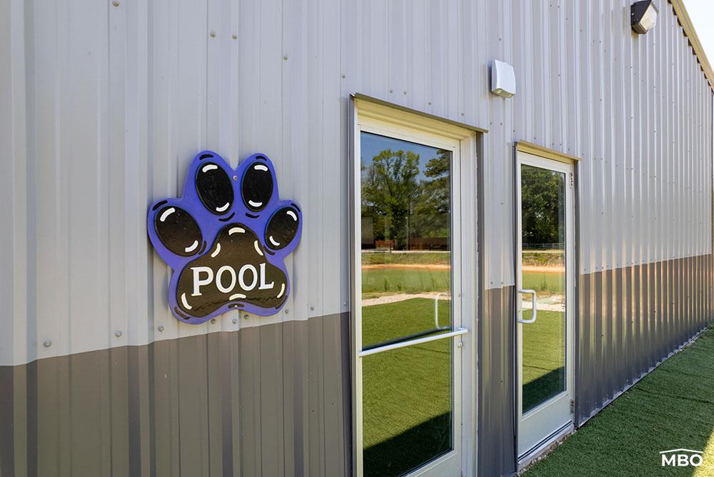 Entrance of Pool Building Pool Building Entrance