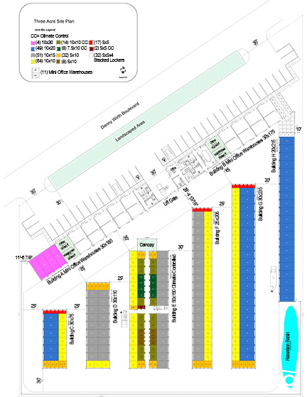 3 Acres Site Plan