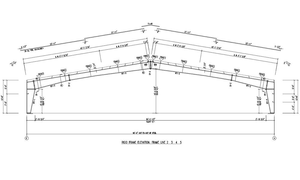 Clear Span Styled Metal Building in Wyoming Wyoming Clear Span Building Plans