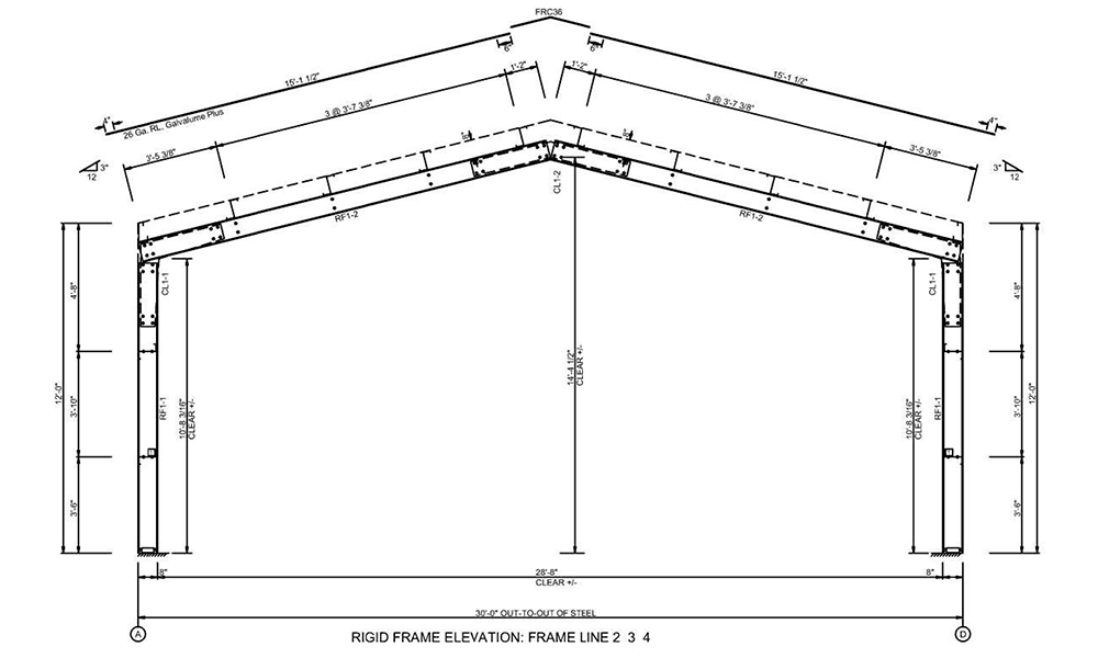 30x52x10 Used Building Plans