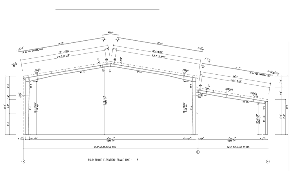 60x80x20 Metal Building Kit