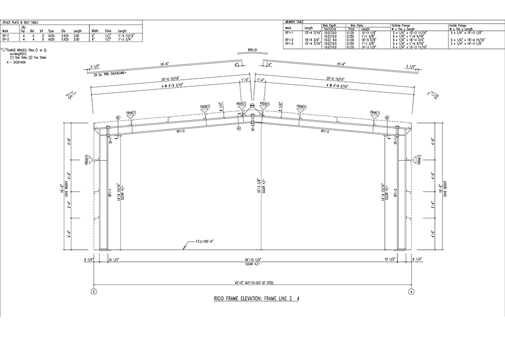 40x80x16 Metal Building Kit