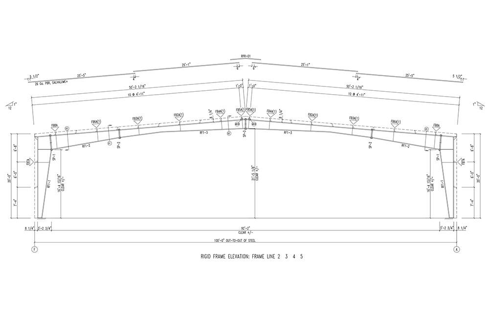100x100x20 Metal Building 100x100x20 Metal Building Kit