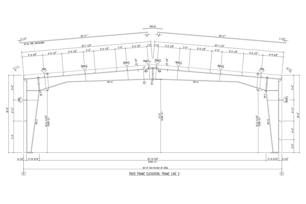 60x60x18 Metal Building 60x60x18 Metal Building Kit