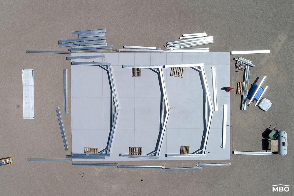 Garage Building Construction Site Garage Building Site