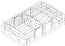 40x70x16 Metal Building Kit