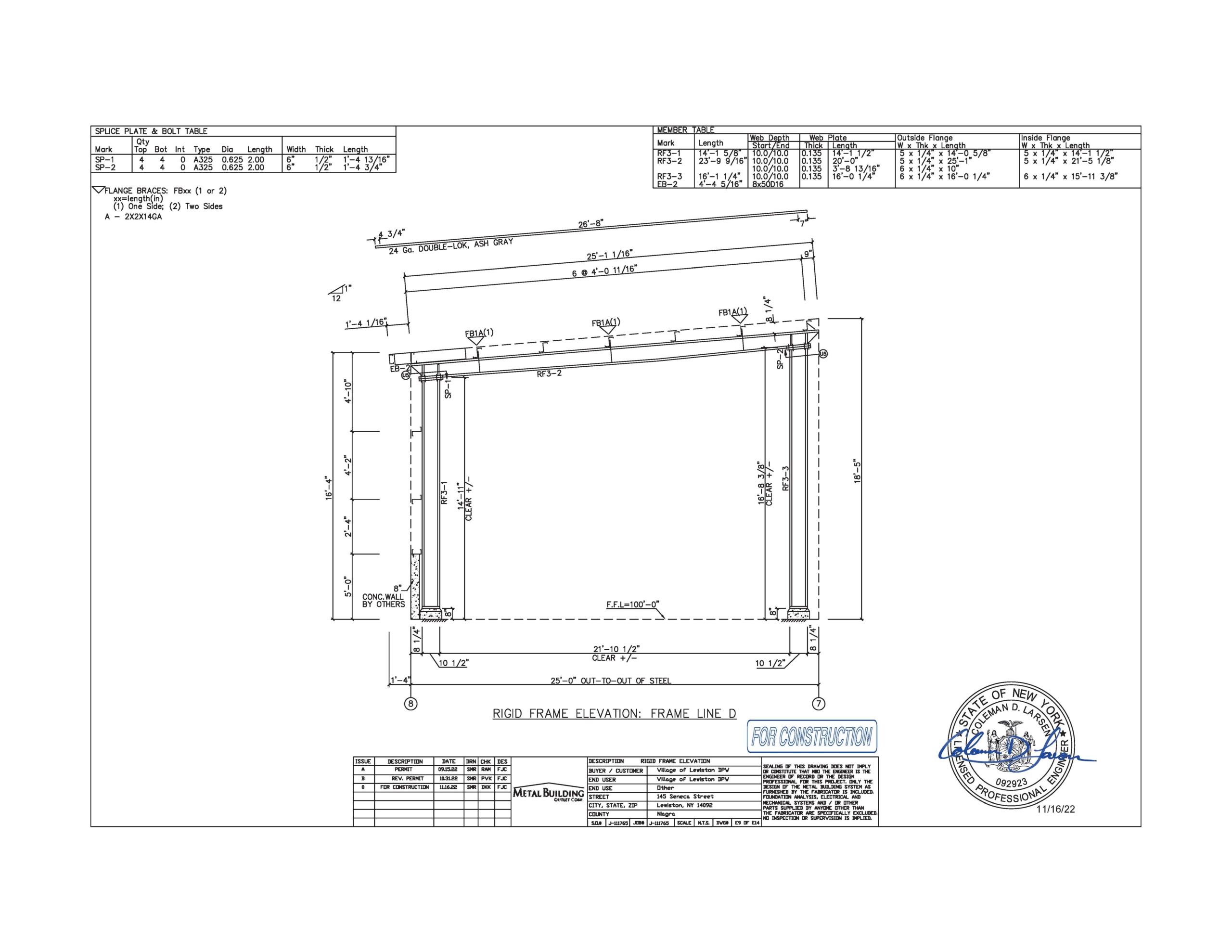 NY1745 Metal Building Metal Building in New York