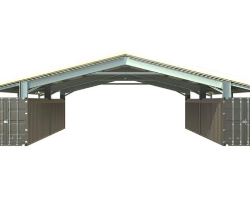 Metal Shipping Container Roof Kit