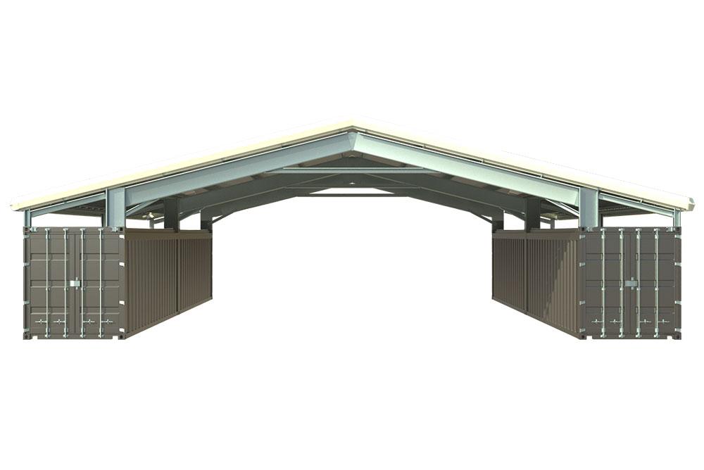 Metal Shipping Container Roof Kit