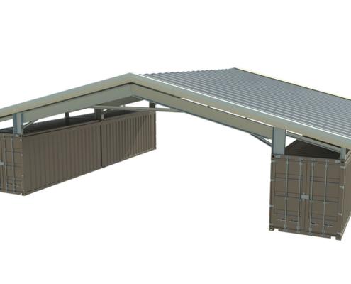Steel Shipping Container Roof