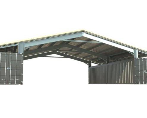 Prefabricated Shipping Container Roof Kit