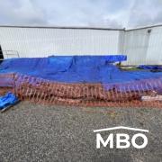 Metal Building on Ground