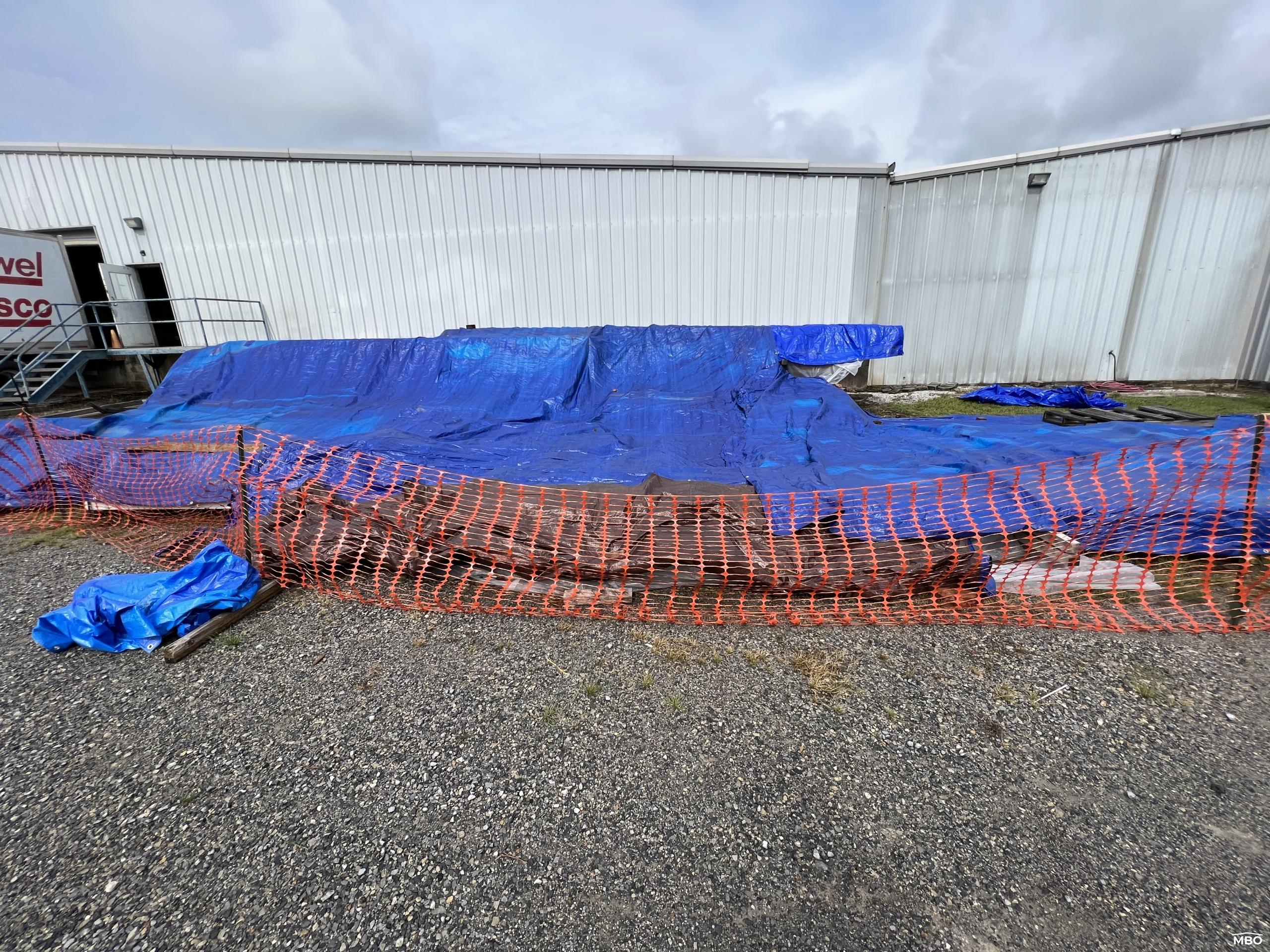 Metal Building on Ground