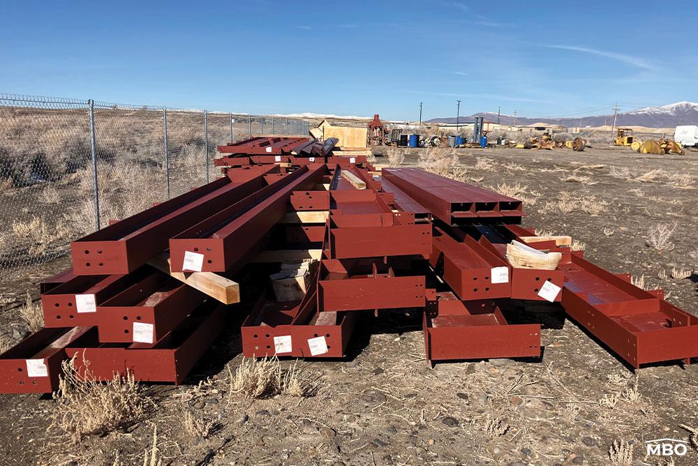 NV1788 Used Metal Building on Ground