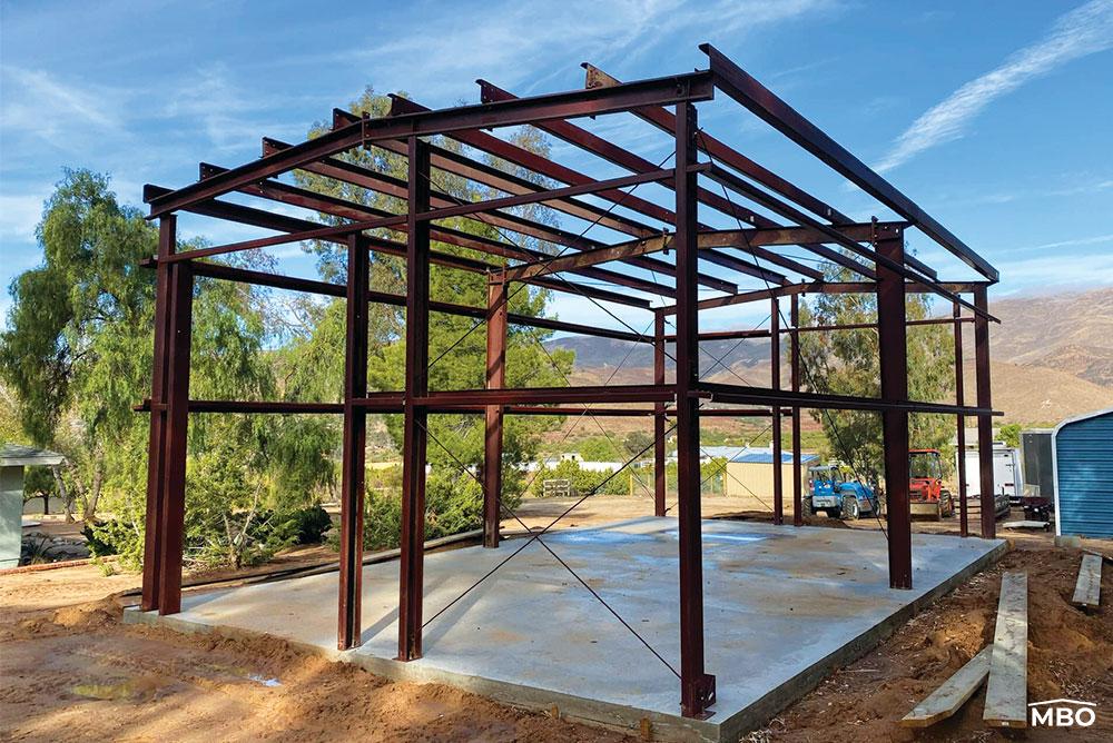 diy-metal-building-kit Frames of a Quick Ship Steel Building
