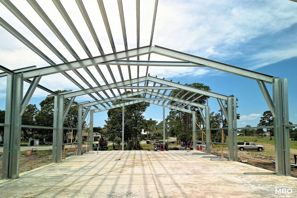 Cold-Formed-Steel-Building-Kits Cold Formed Steel Building Under Construction