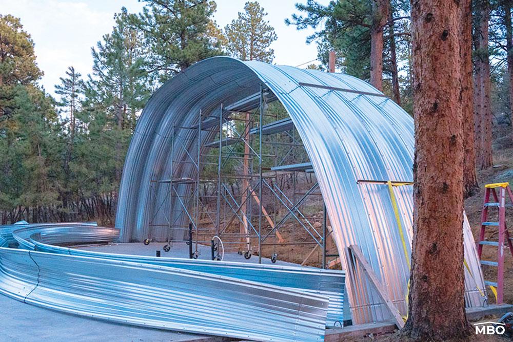 Steel-Arch-Buildings Steel Arch Building Under Construction