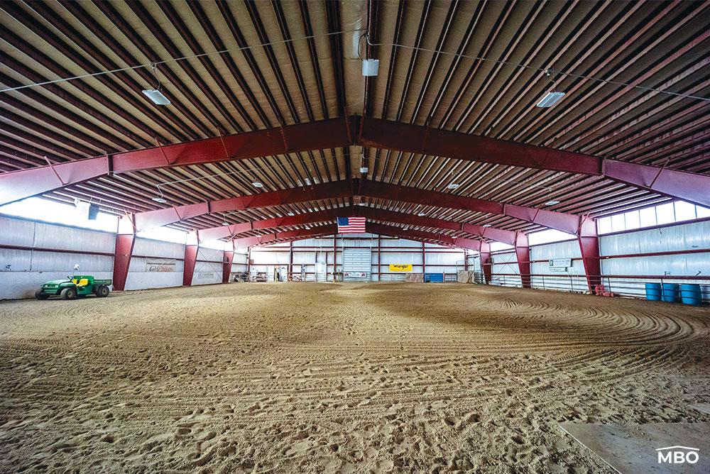 Steel-Equestrian-Building-Kits Interior of a Steel Horse Riding Arena