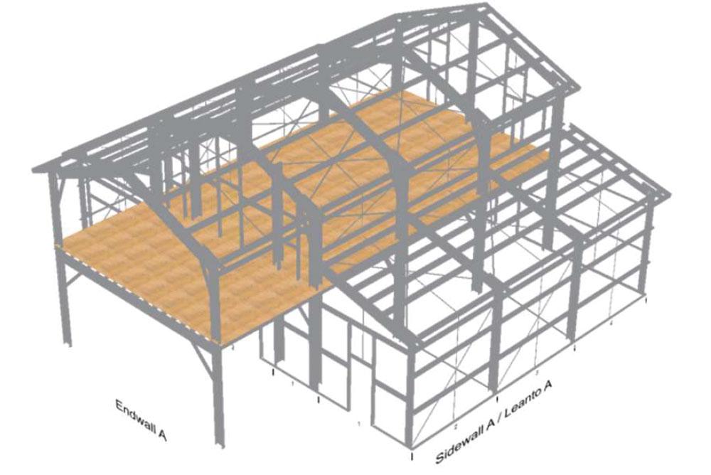 CA1799--Render 3D Render of the Frames for a 50x50 Bandominium