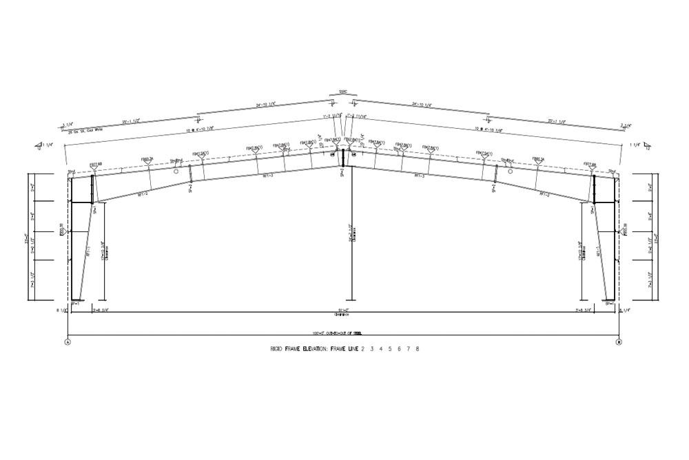 CA1809 Plans for a Steel Building