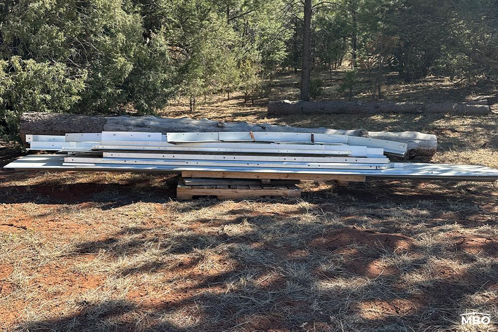 CO1816-1 Steel Building Materials on the Ground