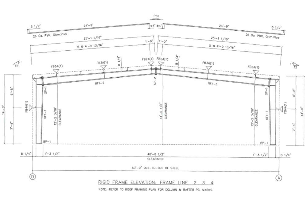 TX1814 Plans for a Used Metal Building