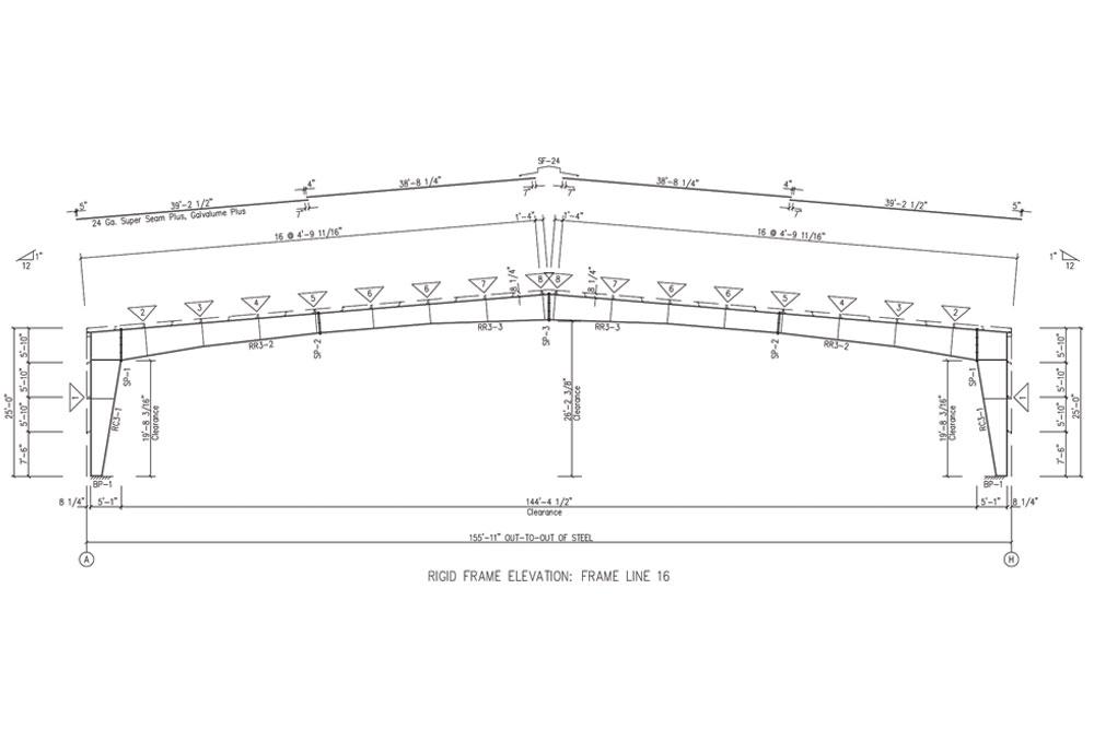 US1830 Plans for a Steel Building